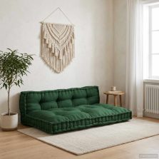   vidaXL Pallet Sofa Párna 2 pcs Zöld 120 x 80 x 38 cm Szövet