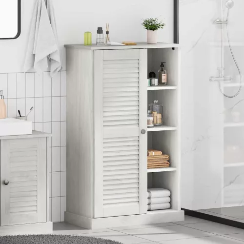 vidaXL Fürdőszoba Székény VIGO Fehér és Antik Fehér 68 x 34 x 110 cm