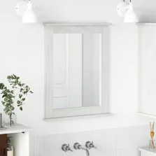   vidaXL Tükör tükörrel VIGO Antik fehér 55,5 x 5 x 70 cm Tömör fenyőfa