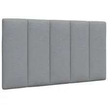 vidaXL világosszürke szövet fejtámla párna 90 cm