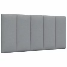 vidaXL világosszürke szövet fejtámla párna 100 cm