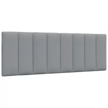 vidaXL világosszürke szövet fejtámla párna 120 cm