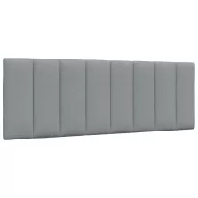 vidaXL világosszürke szövet fejtámla párna 140 cm