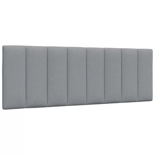 vidaXL világosszürke szövet fejtámla párna 140 cm