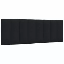 vidaXL fekete szövet fejtámla párna 140 cm