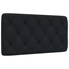 vidaXL fekete szövet fejtámla párna 100 cm
