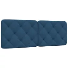 vidaXL kék szövet fejtámla párna 120 cm