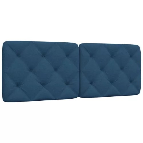 vidaXL kék szövet fejtámla párna 120 cm