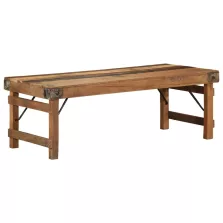   vidaXL Dohányzóasztal Barna 110 x 55 x 40 cm tömör újrahasznosított fa