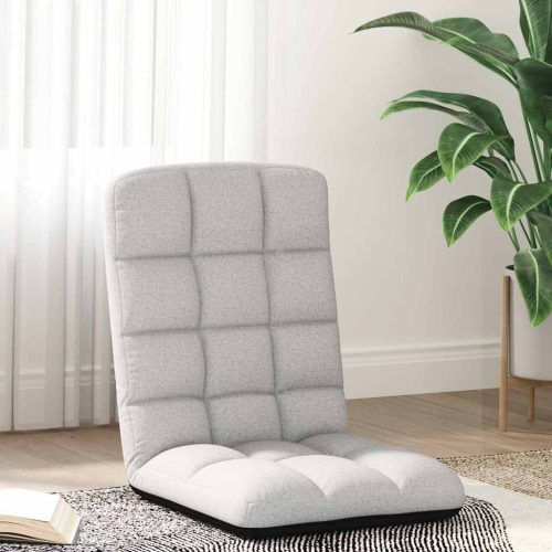 vidaXL felhőszürke szövet összecsukható padlószék 71x51x62 cm