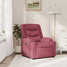 vidaXL bordó dönthető szövet fotel