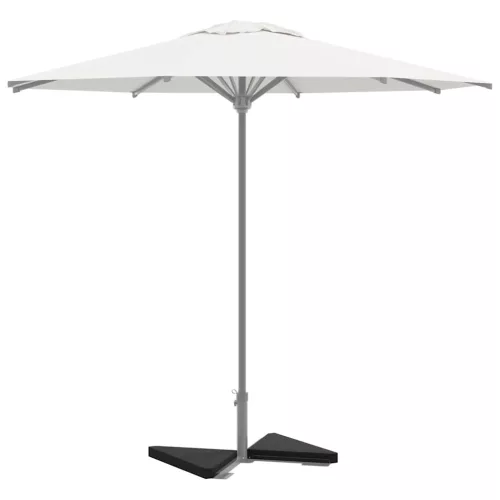 vidaXL Esernyősúlytányérok 2 db fekete gránit háromszög 14 kg