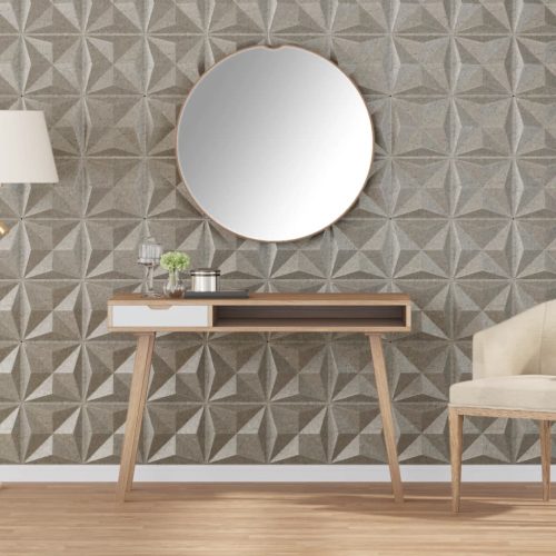 vidaXL 48 db betonmintás XPS origami fali panel 50 x 50 cm 12 m²