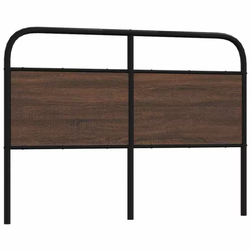 vidaXL barna tölgy színű acél és szerelt fa fejtámla 135 cm