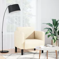   vidaXL krém kordbársony szövet kanapészék karfás szék 54 cm