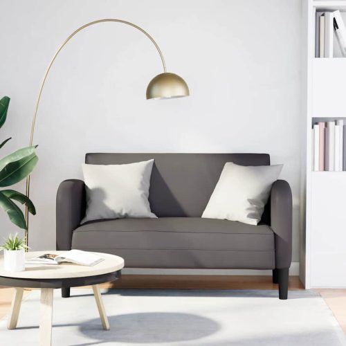 vidaXL szürke műbőr Loveseat kanapé 110 cm