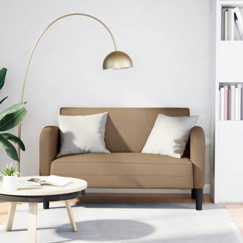 vidaXL cappuccino műbőr loveseat kanapé 110 cm