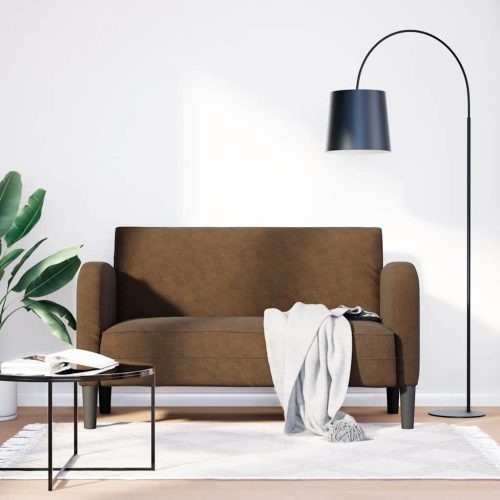 vidaXL barna műbőr loveseat kanapé 110 cm