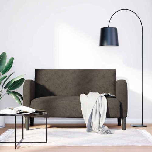 vidaXL sötétszürke műbőr Loveseat kanapé 110 cm