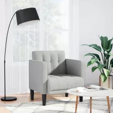   vidaXL felhőszürke szövet kanapészék karfás szék 53 cm