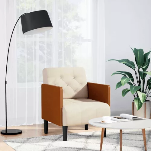 vidaXL vászon kanapészék karfával 55 cm