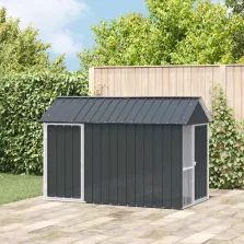   vidaXL Madár kalitka Antracit 215 x 112 x 141 cm Horganyzott acél