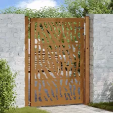   vidaXL Kerti kapu 105x130 cm időjárásálló acél nyomvonalas kivitelben