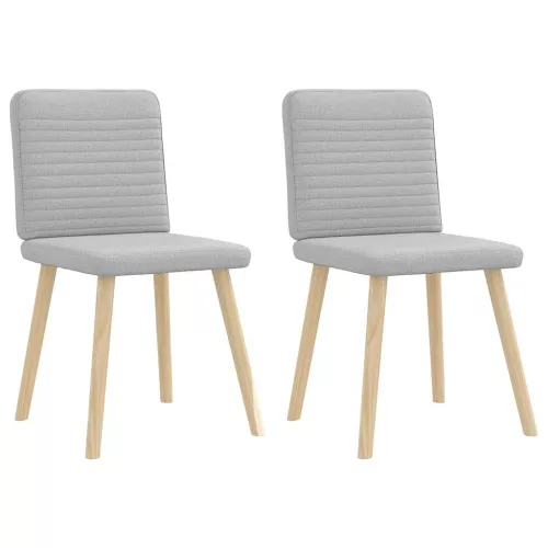 vidaXL étkezőszékek 2 db Felhőszürke szövet