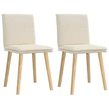 vidaXL 2 db vászon étkezőszék