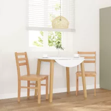 vidaXL 2 db tömörfa gumiból készült étkezőszékek