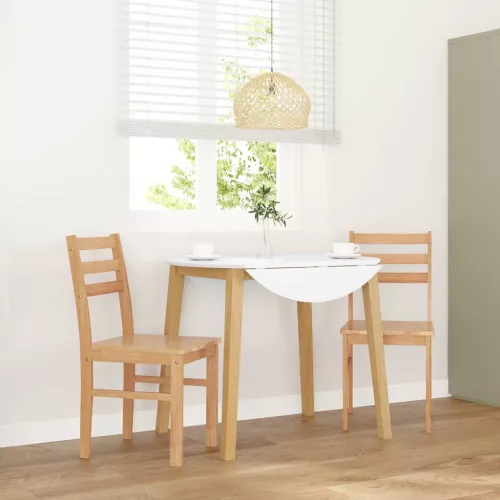 vidaXL 2 db tömörfa gumiból készült étkezőszékek