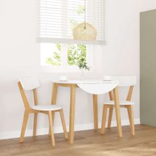 vidaXL 2 db tömörfa gumiból készült étkezőszékek