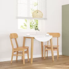 vidaXL 2 db tömörfa gumiból készült étkezőszékek