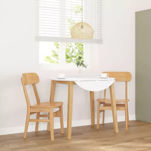 vidaXL 2 db tömörfa gumiból készült étkezőszékek