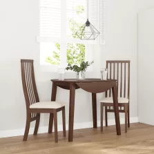   vidaXL 2 db barna tömörfa gumiból készült étkezőszékek párnákkal