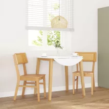 vidaXL 2 db tömörfa gumiból készült étkezőszékek