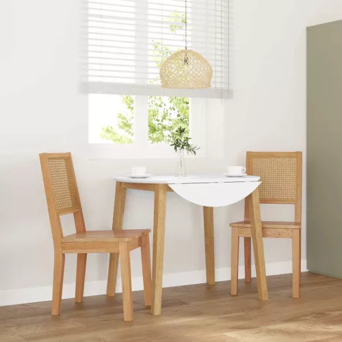 vidaXL 2 db tömörfa gumiból készült étkezőszékek