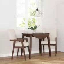   vidaXL 2 db barna tömörfa gumiból készült étkezőszékek párnákkal