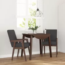   vidaXL 2 db barna tömörfa gumiból készült étkezőszékek párnákkal