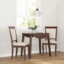   vidaXL 2 db barna tömörfa gumiból készült étkezőszékek párnákkal