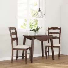   vidaXL 2 db barna tömörfa gumiból készült étkezőszékek párnákkal