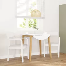   vidaXL 2 db fehér tömörfa gumiból készült étkezőszékek