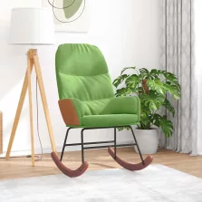 vidaXL világoszöld bársony hintaszék