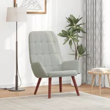 vidaXL világosszürke bársony pihenőszék