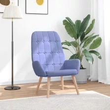 vidaXL farmer kék szövet pihenőfotel