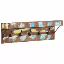  vidaXL Kabáthorog Barna 73 x 19 x 23 cm Tömör újrahasznosított fa