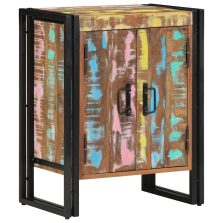   vidaXL Cipőszekrény Sokszínű 56 x 35 x 70 cm Tömör újrahasznosított fa