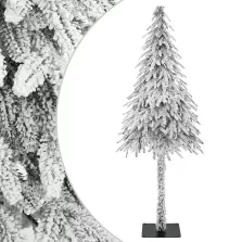   vidaXL Mű karácsonyfa Fehér 86 x 86 x 210 cm Polietilén és Fém