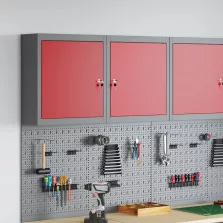   vidaXL Szerszám szekrény polcokkal Piros és Szürke 50 x 20 x 55 cm