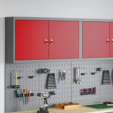   vidaXL Szerszám szekrény polcokkal Piros és Szürke 50 x 20 x 55 cm